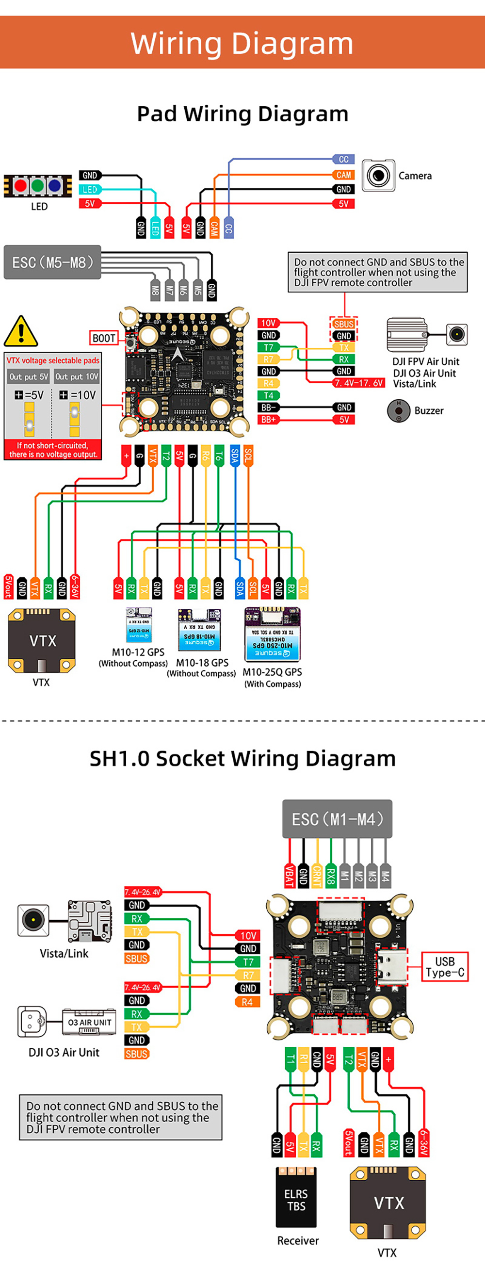 305x305mm-SEQURE-H743-MPU6000-Flugsteuerung-4-8S-5V-10V-Dual-BEC-Ausgang-Unterstuumltzung-Analog-DJI-2016372-6